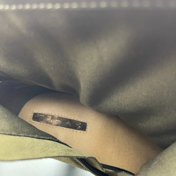 TAHARI Christy Studded Suede Bootie in Olive, 9.5, NWOT - Picture 9 of 16